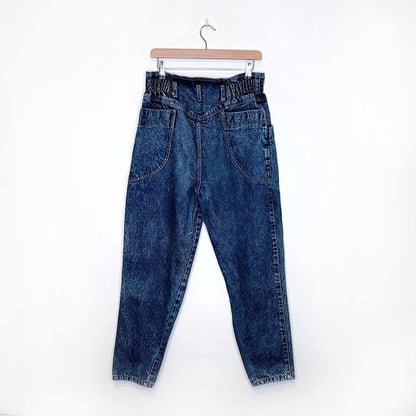 vintage bill blass ultra high rise tapered jeans - size 12