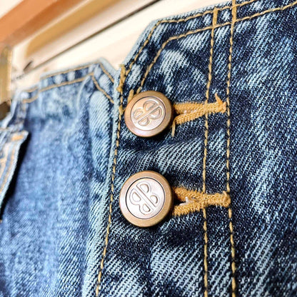 vintage bill blass ultra high rise tapered jeans - size 12