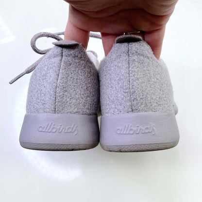 allbirds wool light grey sneakers - size 7