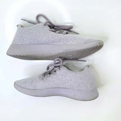allbirds wool light grey sneakers - size 7