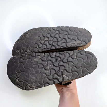 birkenstock brown gizeh birko-floor sandals - size 36