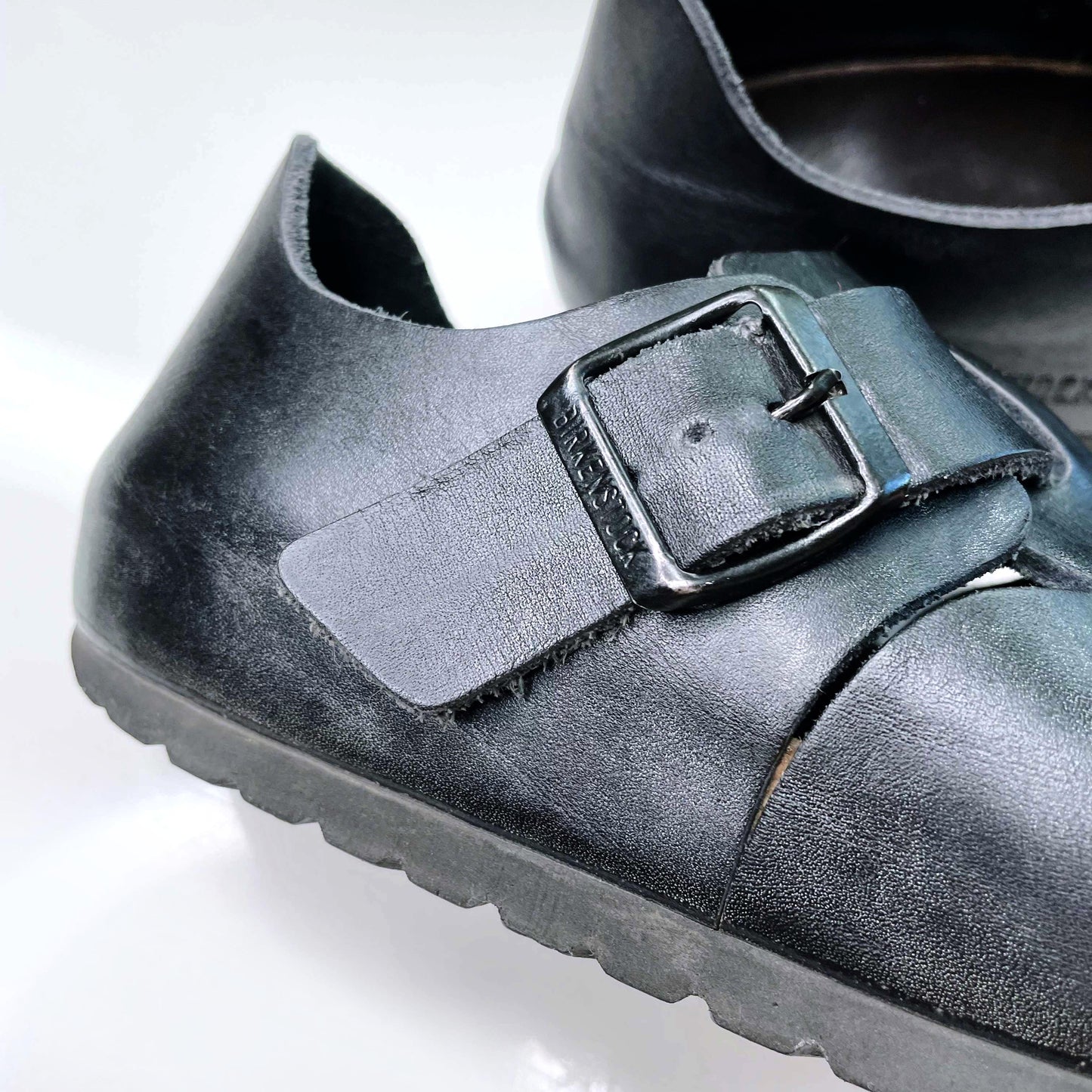 birkenstock black london sandal clogs shoes - size 36