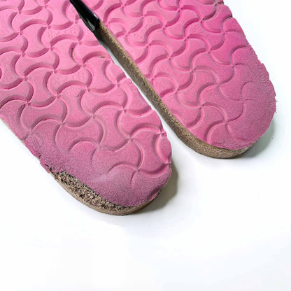 birkenstock madrid black patent sandals - size 38