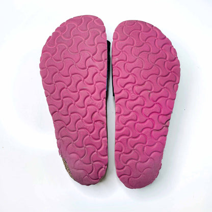 birkenstock madrid black patent sandals - size 38