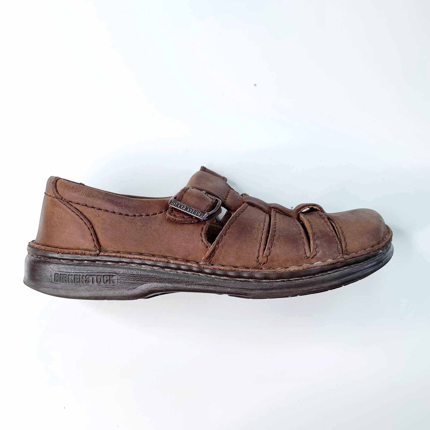 birkenstock leather fisherman sandals - size 37