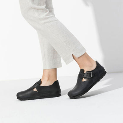 birkenstock black london sandal clogs shoes - size 36