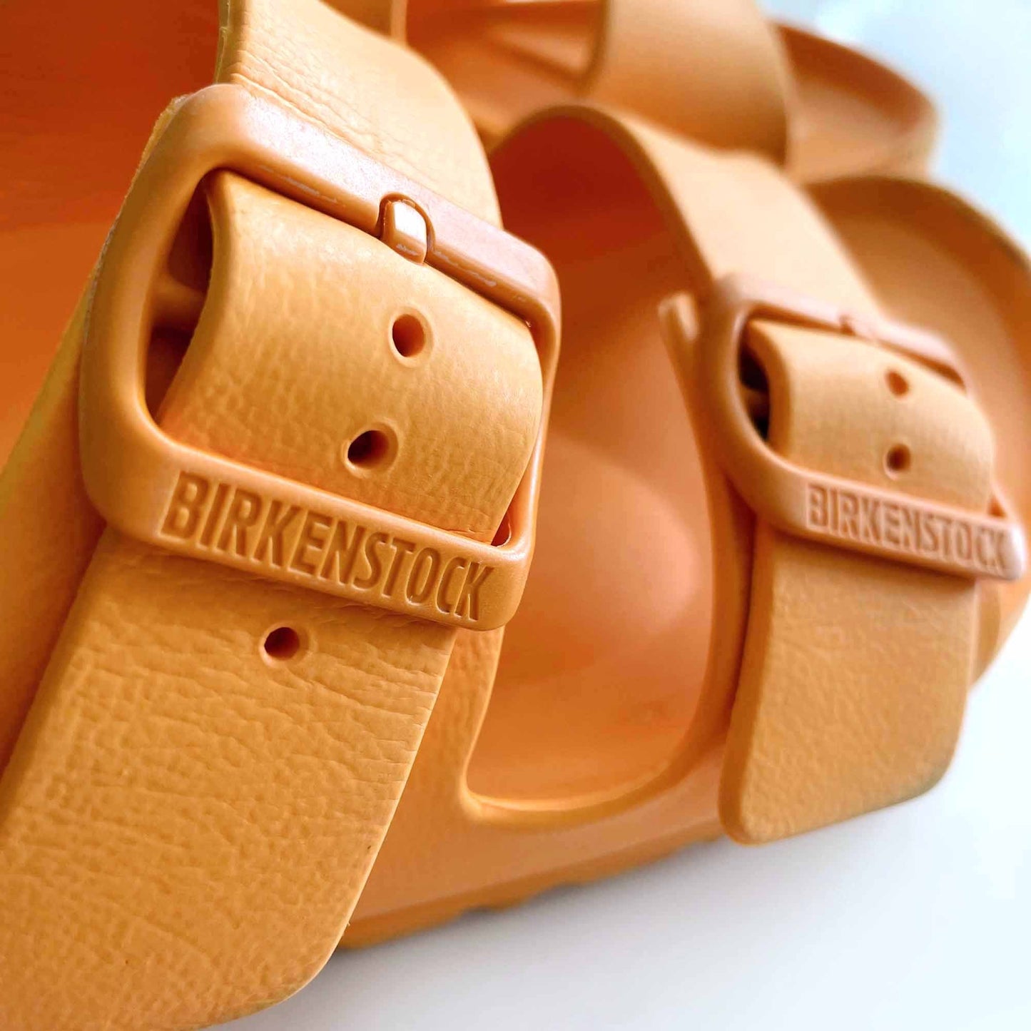 birkenstock eva arizona sandal in zinnia orange - size 37