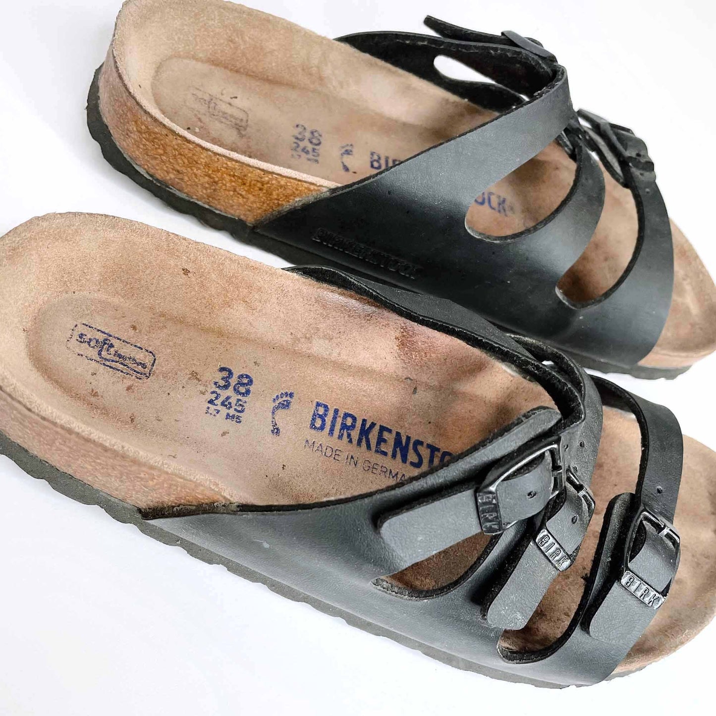 birkentstock birko-flor florida soft footbed sandals - size 38