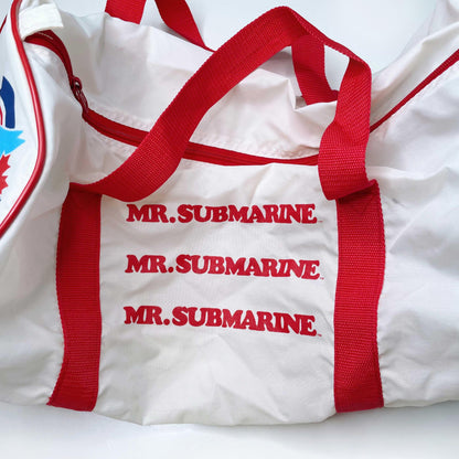 vintage 1986 blue jays mr. sub promo duffel bag