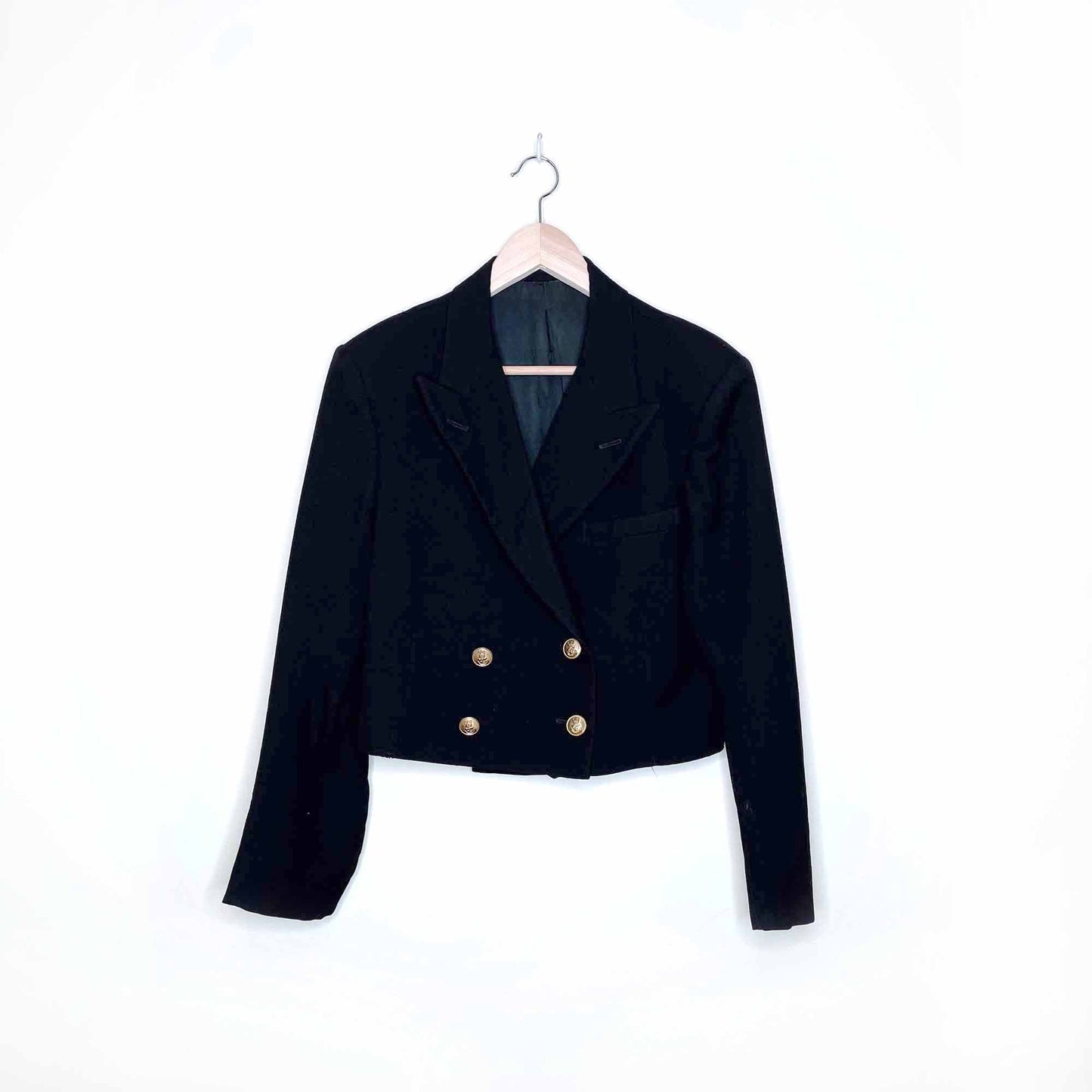 vintage 1939 british royal navy cropped double breasted blazer by c.h. bernard and sons - size small