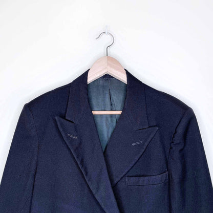 vintage 1939 british royal navy cropped double breasted blazer by c.h. bernard and sons - size small