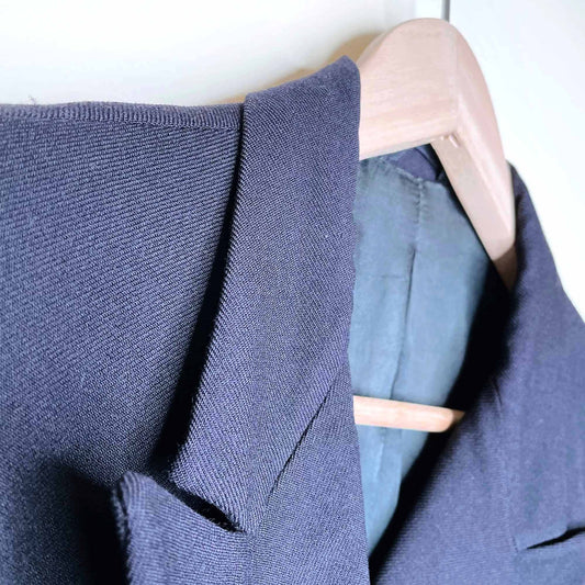 vintage 1939 british royal navy cropped double breasted blazer by c.h. bernard and sons - size small