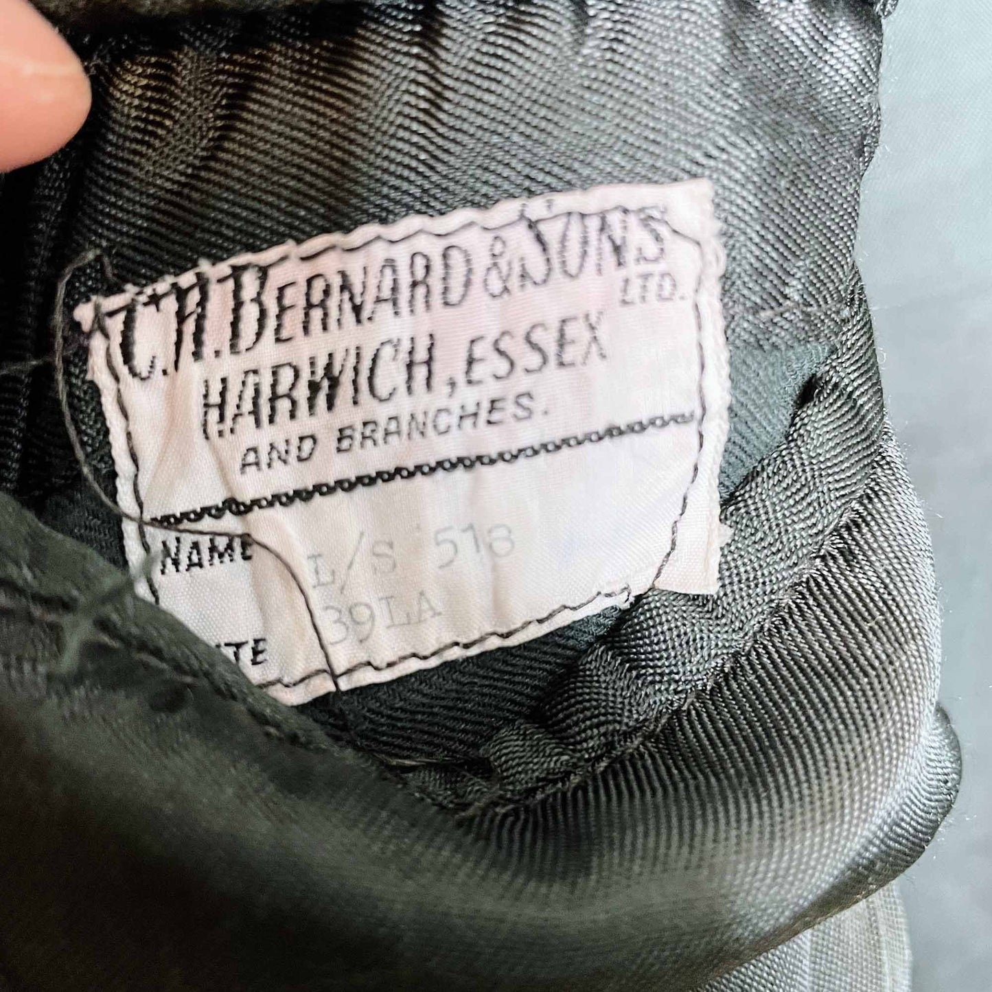 vintage 1939 british royal navy cropped double breasted blazer by c.h. bernard and sons - size small