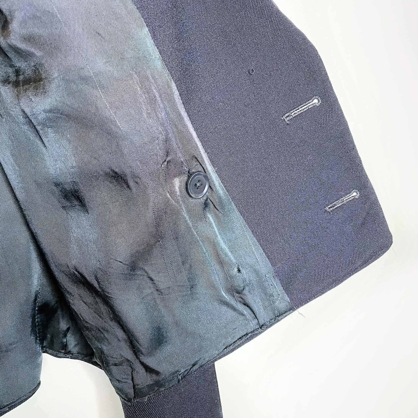 vintage 1939 british royal navy cropped double breasted blazer by c.h. bernard and sons - size small