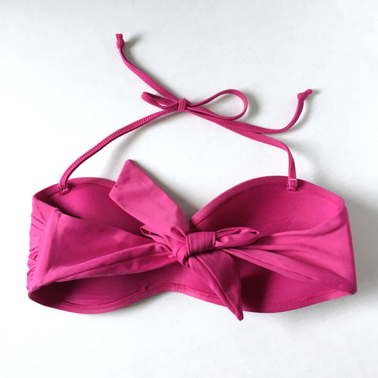 Body Glove twisted magenta bandeau bikini top - size Small