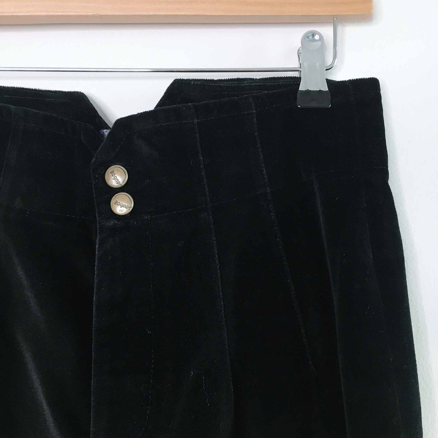 Vintage Bogner velvet high waisted trousers - size 4