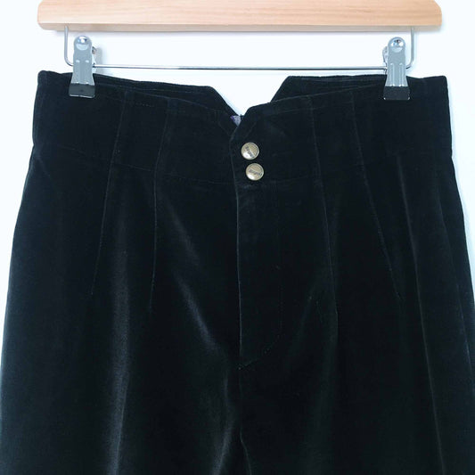 Vintage Bogner velvet high waisted trousers - size 4
