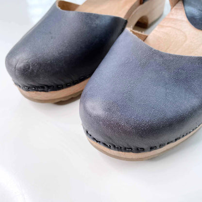 bosabo mary-jane leather clogs - size 7