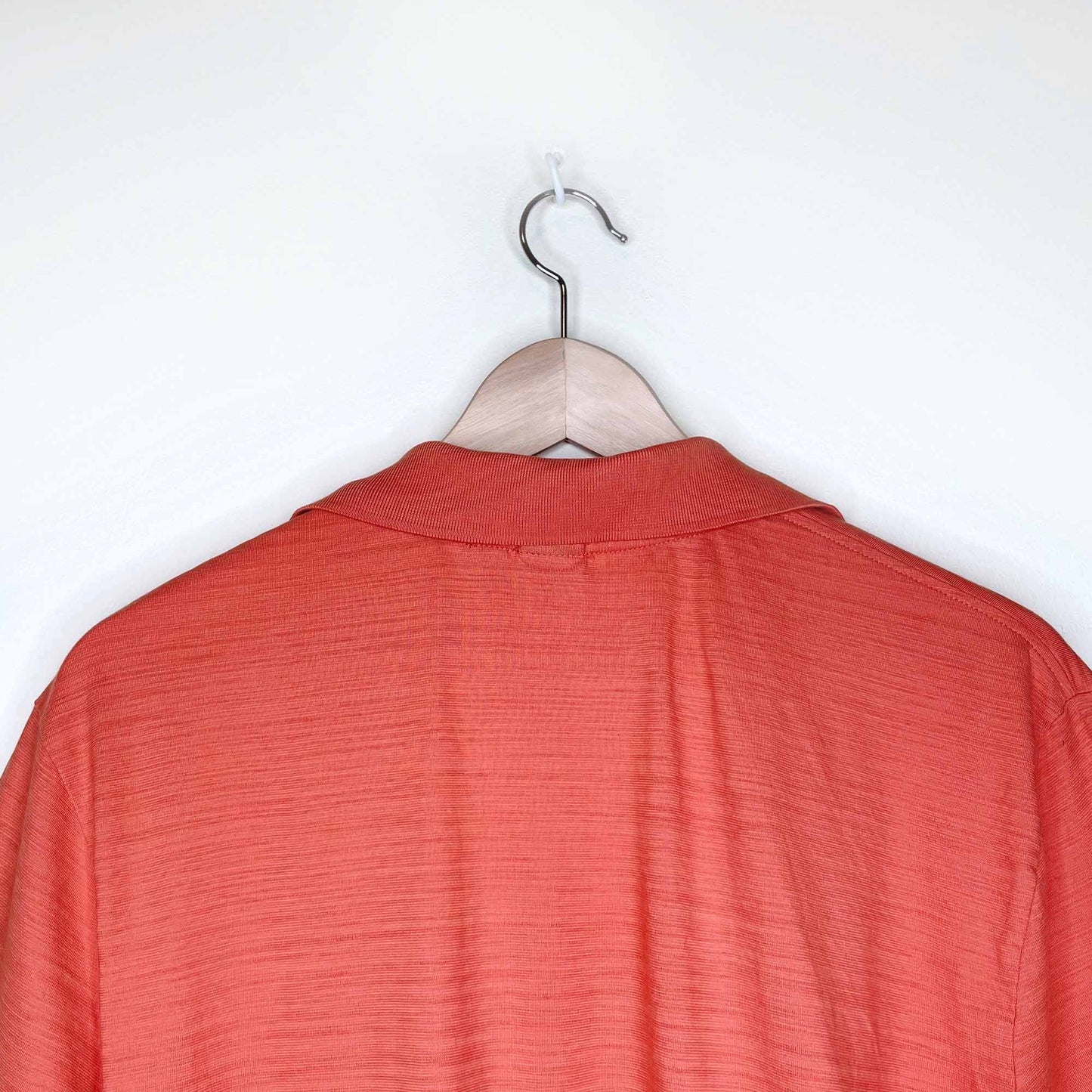 boss hugo boss women's orange polo shirt - size large