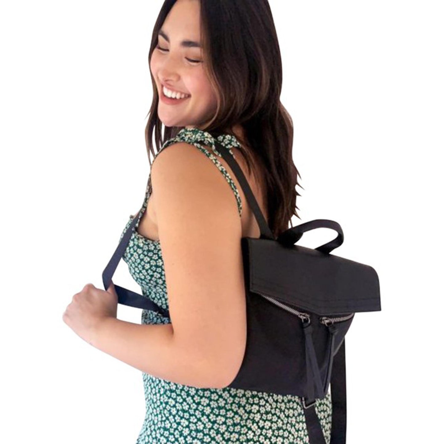 nwt botkier 'trigger' mini nylon leather backpack