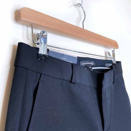 nwt banana republic black ryan slim pant - size 2 P