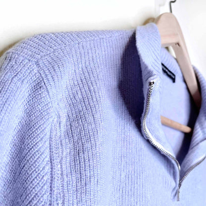 brandy melville cropped 1/4 zip natalie sweater - size small