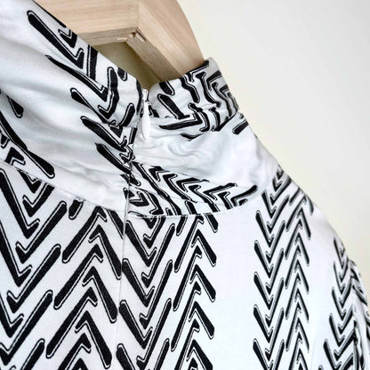 nwt birgitte herskind zoey satin turtleneck blouse - size 10 / 40