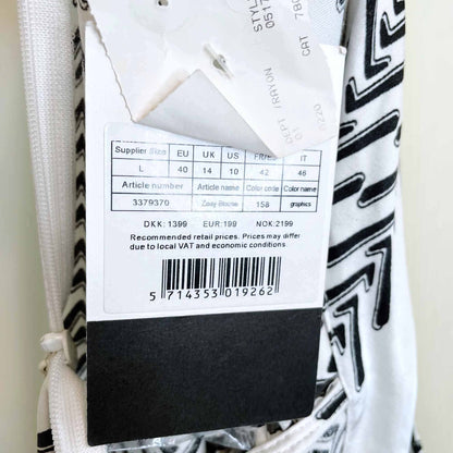 nwt birgitte herskind zoey satin turtleneck blouse - size 10 / 40