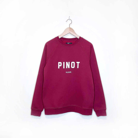 brunette the label pinot please sweatshirt - size sm/med