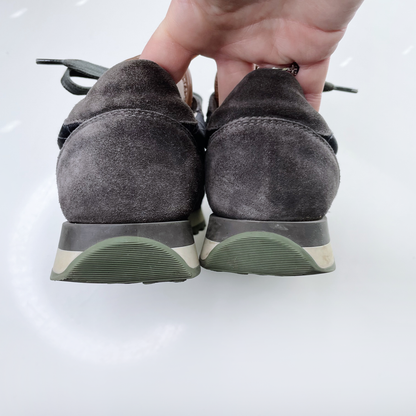 brunello cucinelli monili glitter toe sneakers - size 38