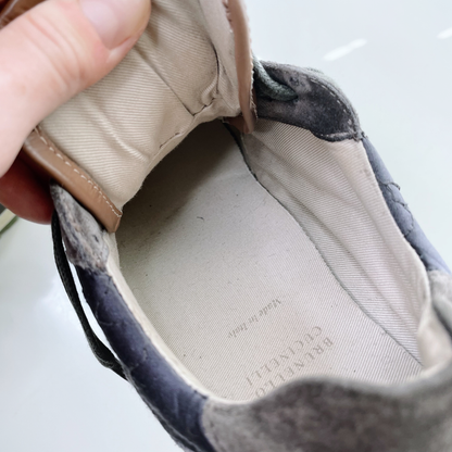 brunello cucinelli monili glitter toe sneakers - size 38