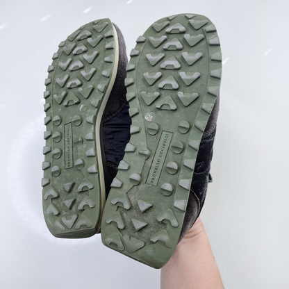 brunello cucinelli monili glitter toe sneakers - size 38