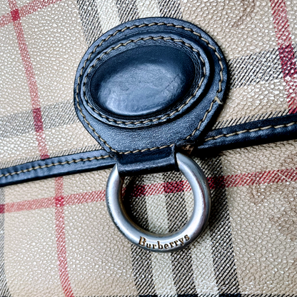 vintage burberrys nova check cross body bag