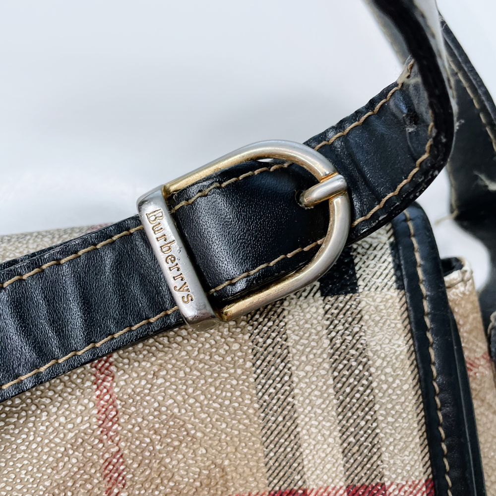 vintage burberrys nova check cross body bag