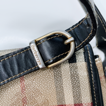 vintage burberrys nova check cross body bag
