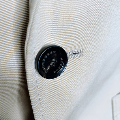 burberry tan matson sport coat blazer with nova check lining - size 48