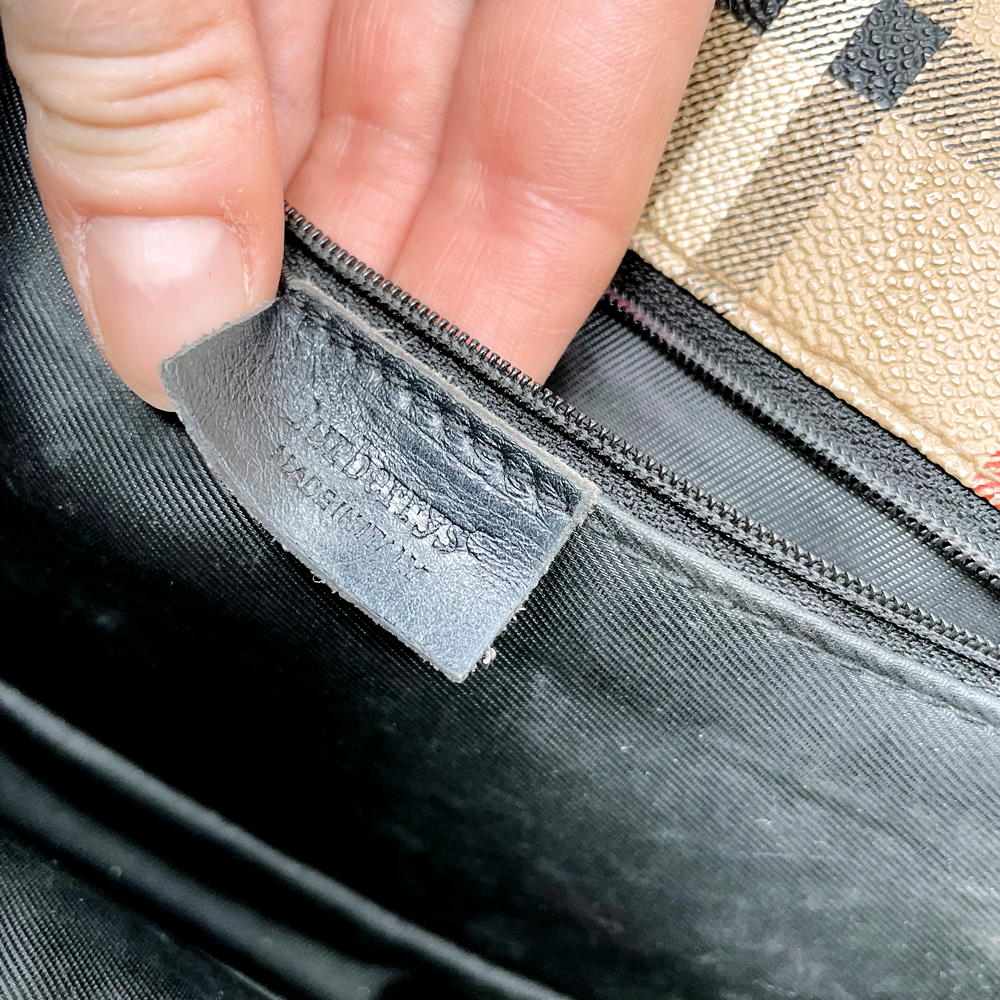 vintage burberrys nova check cross body bag