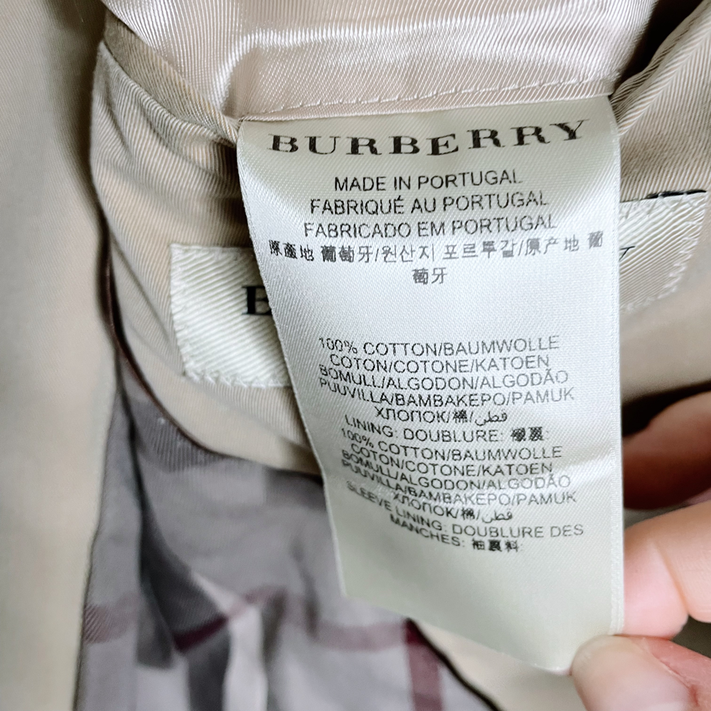 burberry tan matson sport coat blazer with nova check lining - size 48