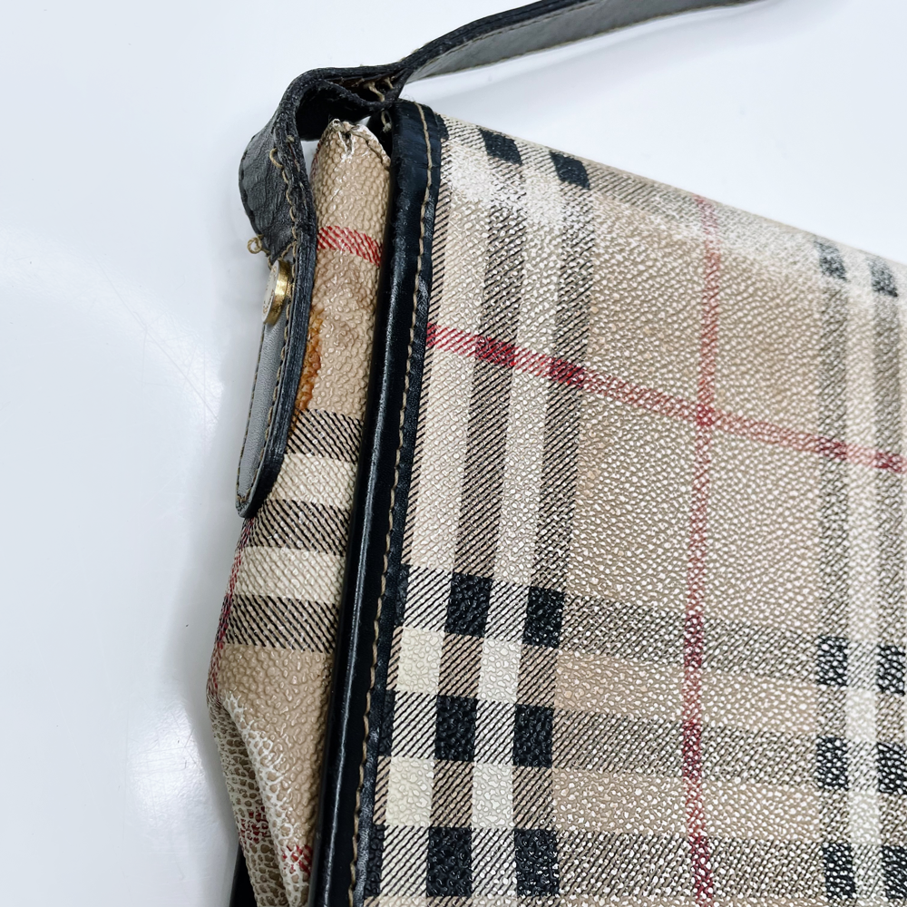 vintage burberrys nova check cross body bag