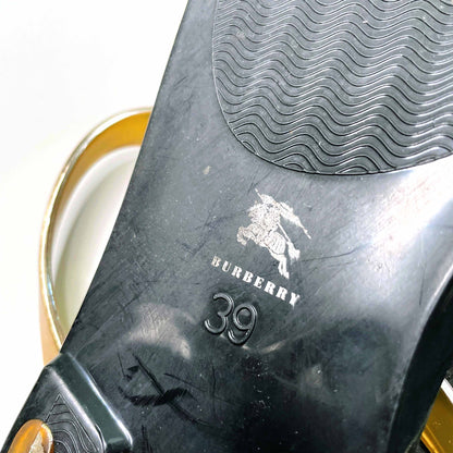 burberry nova check jelly thong sandals - size 39