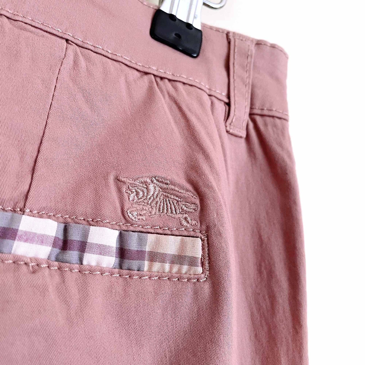 burberry brit pink slim fit chino trouser - size medium