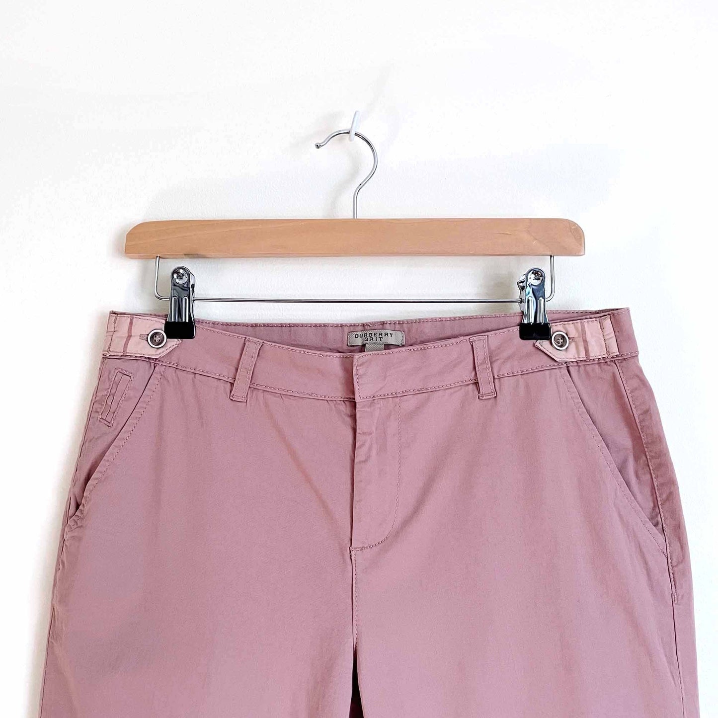 burberry brit pink slim fit chino trouser - size medium