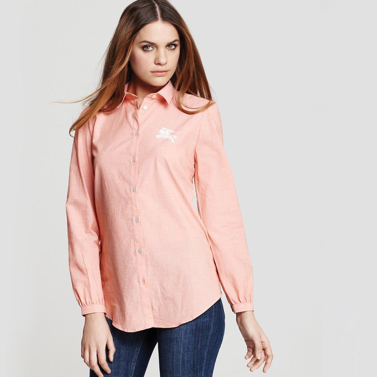 Burberry Brit Pink Striped Shirt - size Large