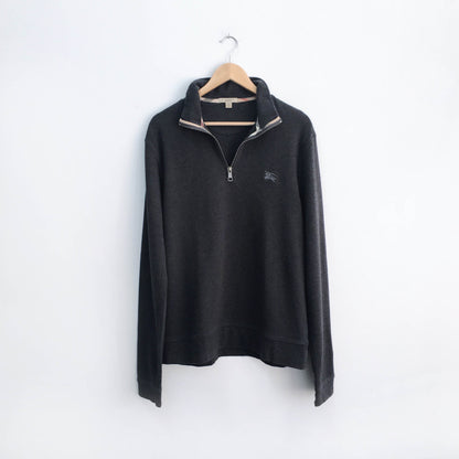 Burberry 1/4 zip Long Sleeve Shirt - size XL