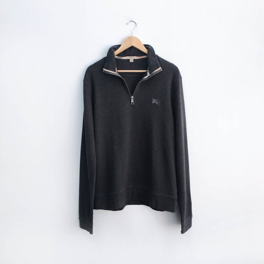 Burberry 1/4 zip Long Sleeve Shirt - size XL