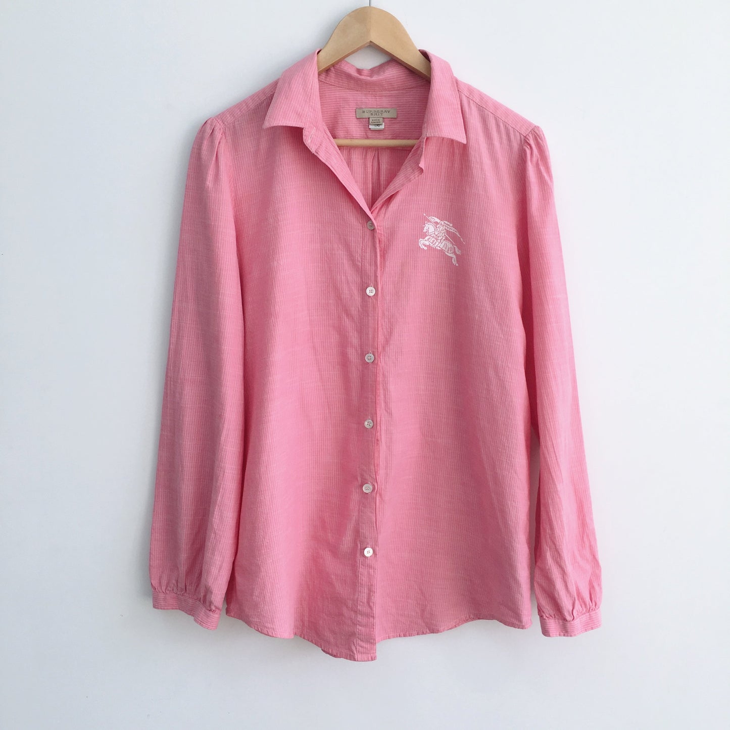 Burberry Brit Pink Striped Shirt - size Large
