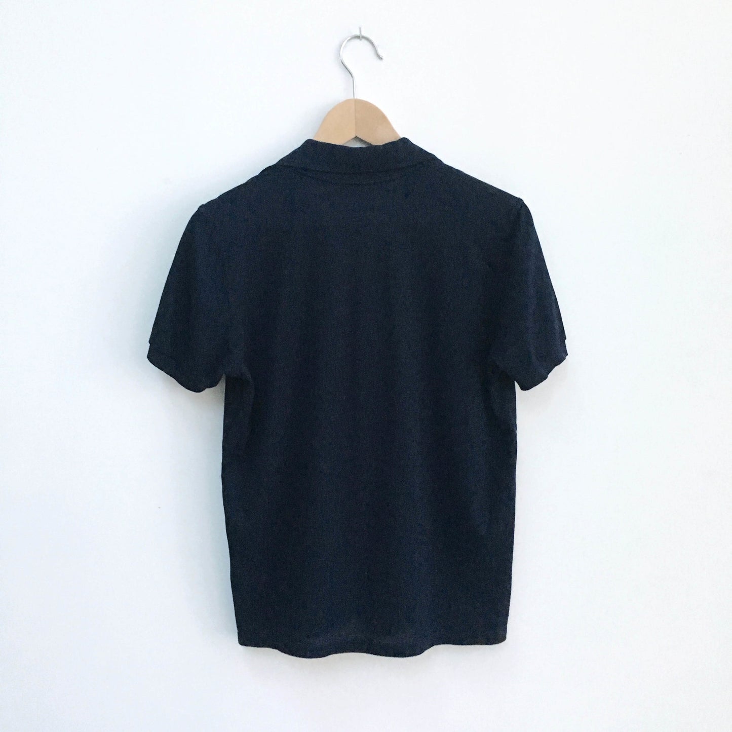 Burberry pique polo with boho embroidery - size Small