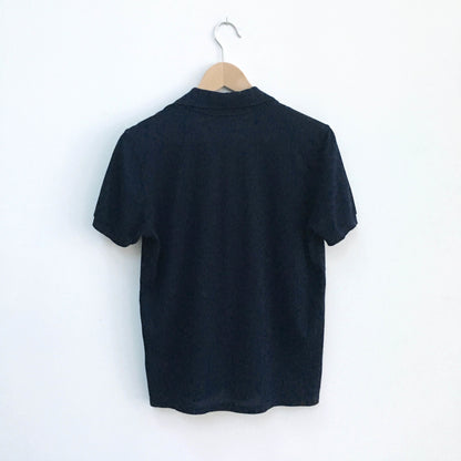 Burberry pique polo with boho embroidery - size Small