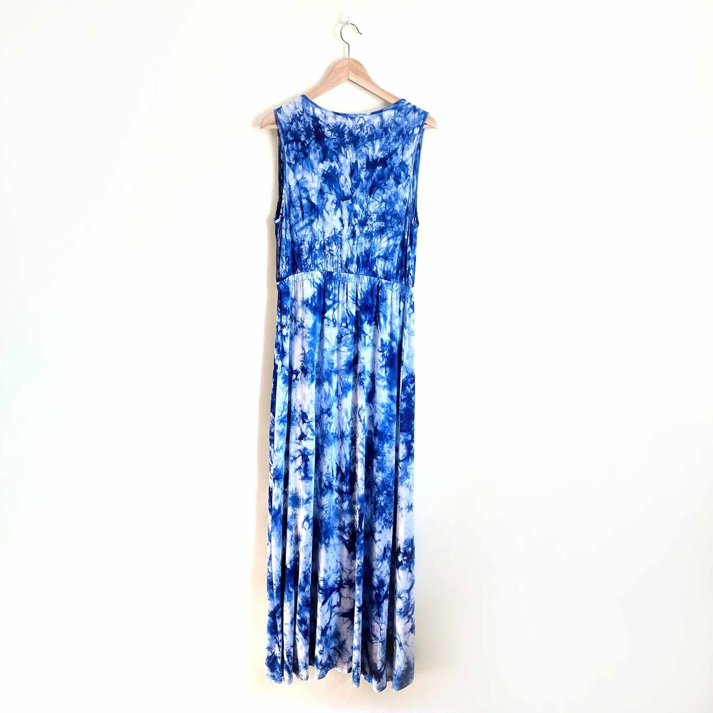 cable & gauge tie-dye wrap maxi dress - size medium