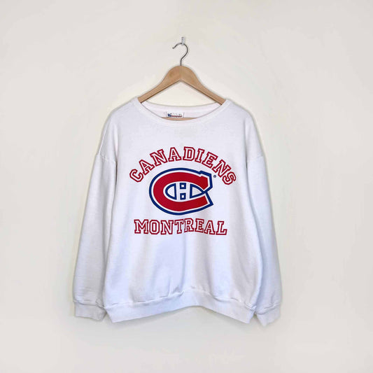 vintage montreal canadiens crewneck sweatshirt - size large